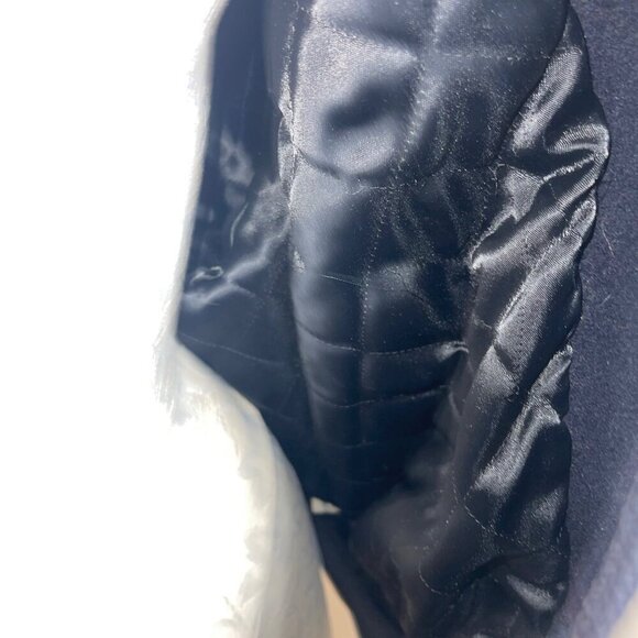 Hard Rock Cafe Vintage Mens Jacket Size Small Blue Barcelona Bomber Leather - Picture 5 of 8